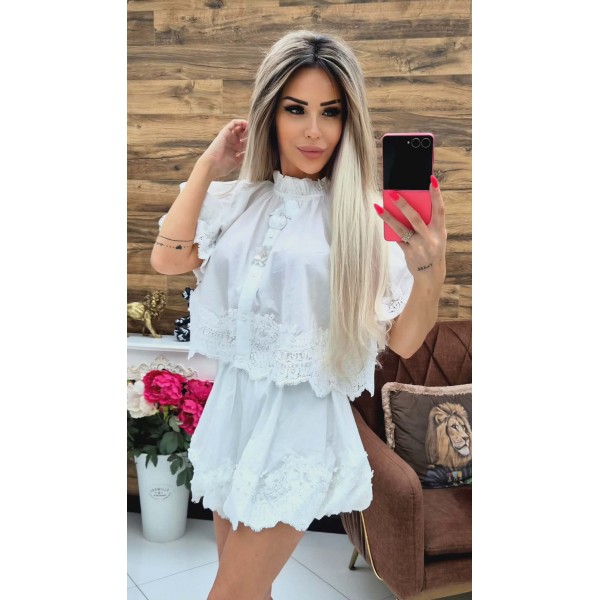 Комплект 2 части ragazza  в бяло